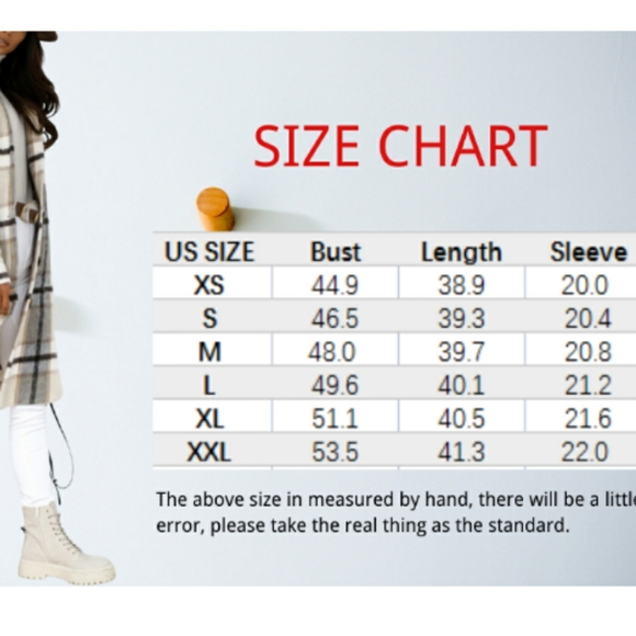 ⭐🆕 Boho khaki cream long shacket - Picture 12 of 13